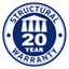 20 year structural warranty